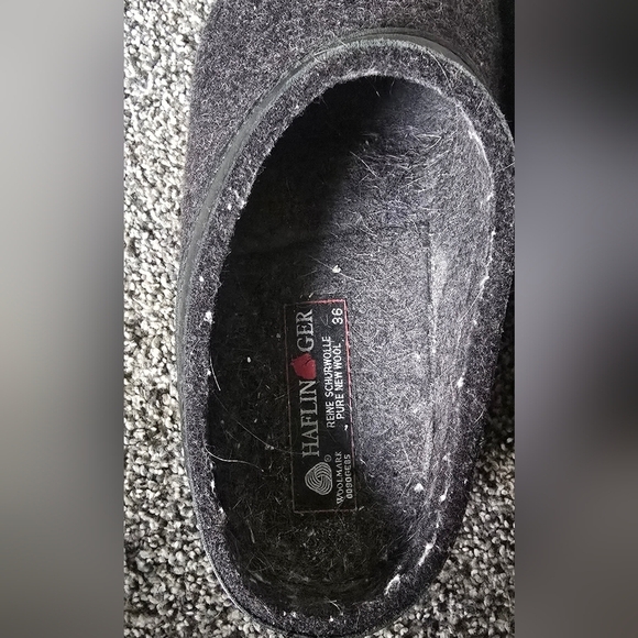 HAFLINGER Women's GZL Leather Trim Grizzly Womens Size 5 (36) - Picture 6 of 10